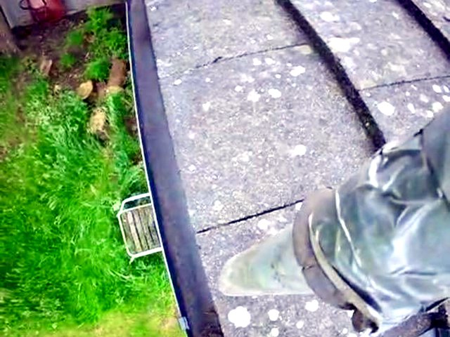 Gutter after cleaning, job 4